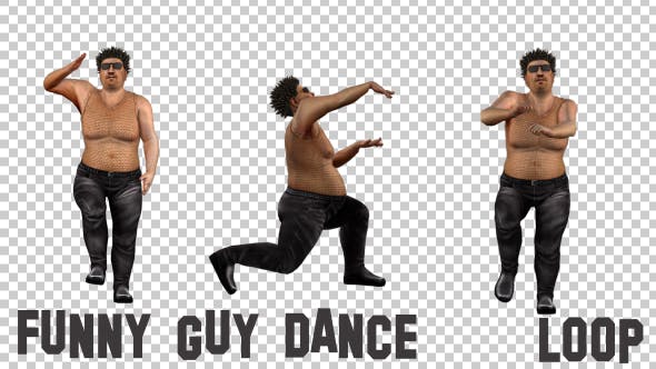 Funny Guy Party Dance - Videohive 19378530 Download