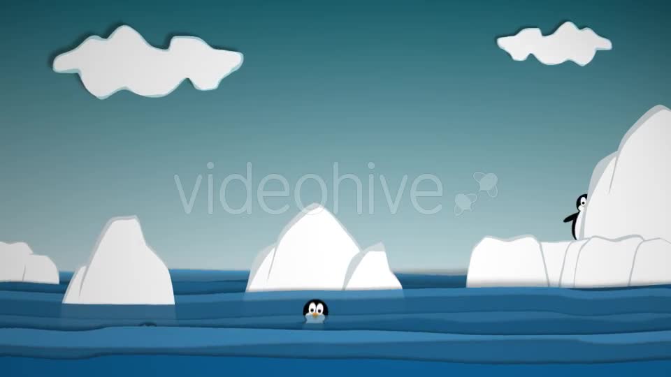 Funny Ice Cartoon Background Videohive 15885443 Motion Graphics Image 1