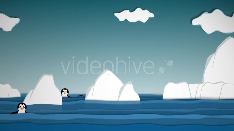 Funny Ice Cartoon Background Videohive 15885443 Motion Graphics Image 10