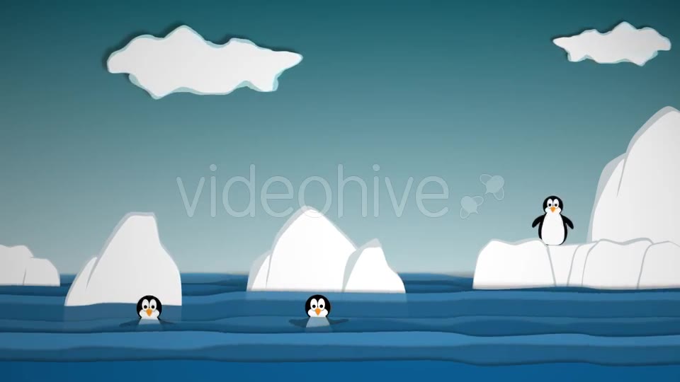 Funny Ice Cartoon Background Videohive 15885443 Motion Graphics Image 2