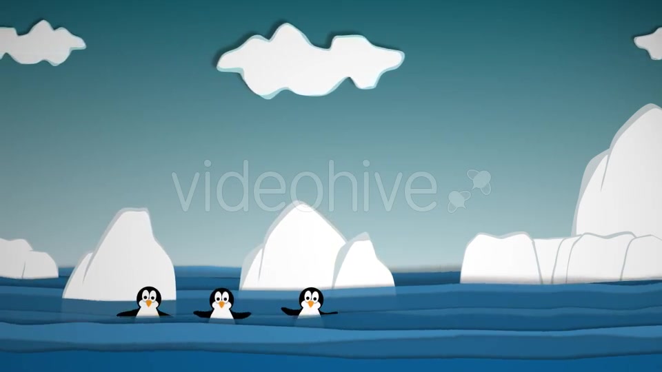 Funny Ice Cartoon Background Videohive 15885443 Motion Graphics Image 4