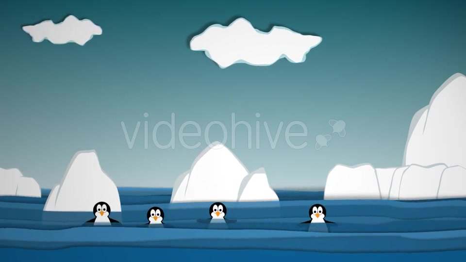 Funny Ice Cartoon Background Videohive 15885443 Motion Graphics Image 5