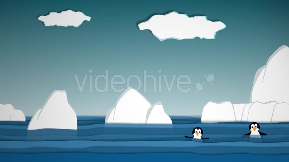 Funny Ice Cartoon Background Videohive 15885443 Motion Graphics Image 6