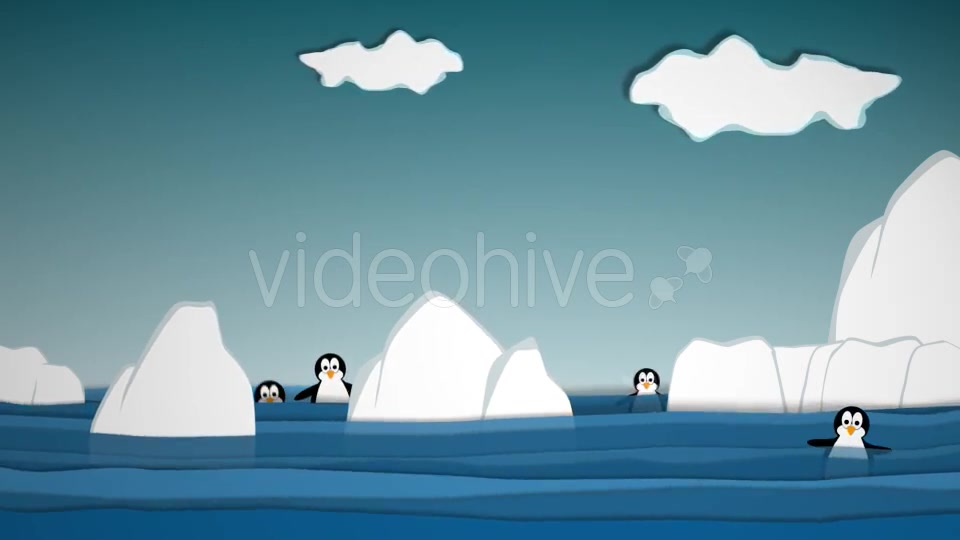 Funny Ice Cartoon Background Videohive 15885443 Motion Graphics Image 8