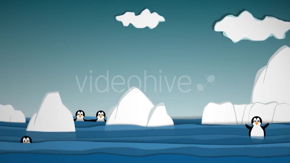 Funny Ice Cartoon Background Videohive 15885443 Motion Graphics Image 9