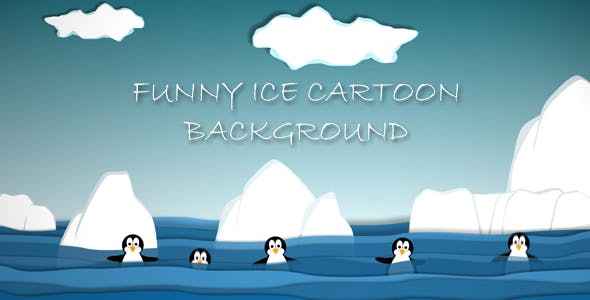 Funny Ice Cartoon Background - 15885443 Videohive Download