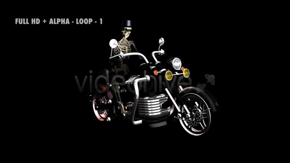 Funny Skeleton Crazy Biker II Pack of 7 Videohive 5662238 Motion Graphics Image 1