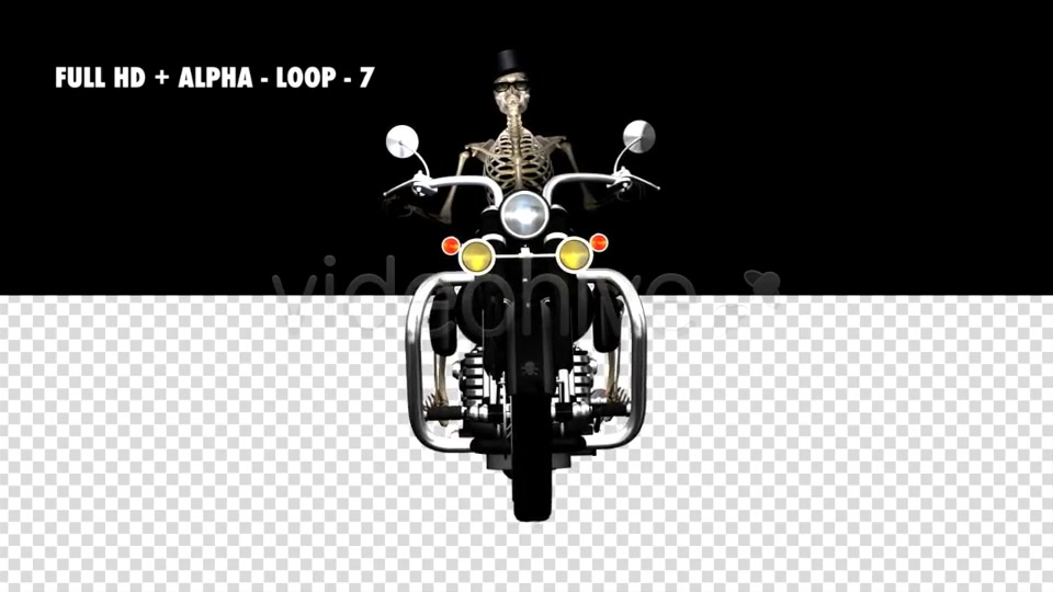 Funny Skeleton Crazy Biker II Pack of 7 Videohive 5662238 Motion Graphics Image 12