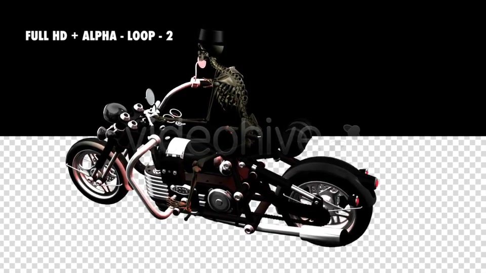 Funny Skeleton Crazy Biker II Pack of 7 Videohive 5662238 Motion Graphics Image 3