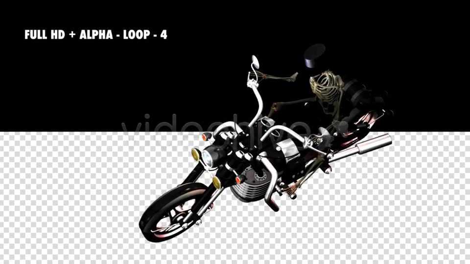 Funny Skeleton Crazy Biker II Pack of 7 Videohive 5662238 Motion Graphics Image 7