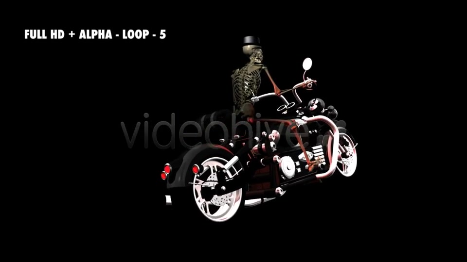 Funny Skeleton Crazy Biker II Pack of 7 Videohive 5662238 Motion Graphics Image 8