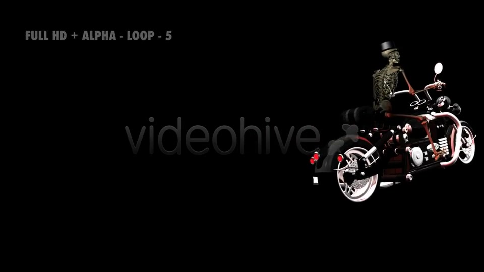 Funny Skeleton Crazy Biker II Pack of 7 Videohive 5662238 Motion Graphics Image 9