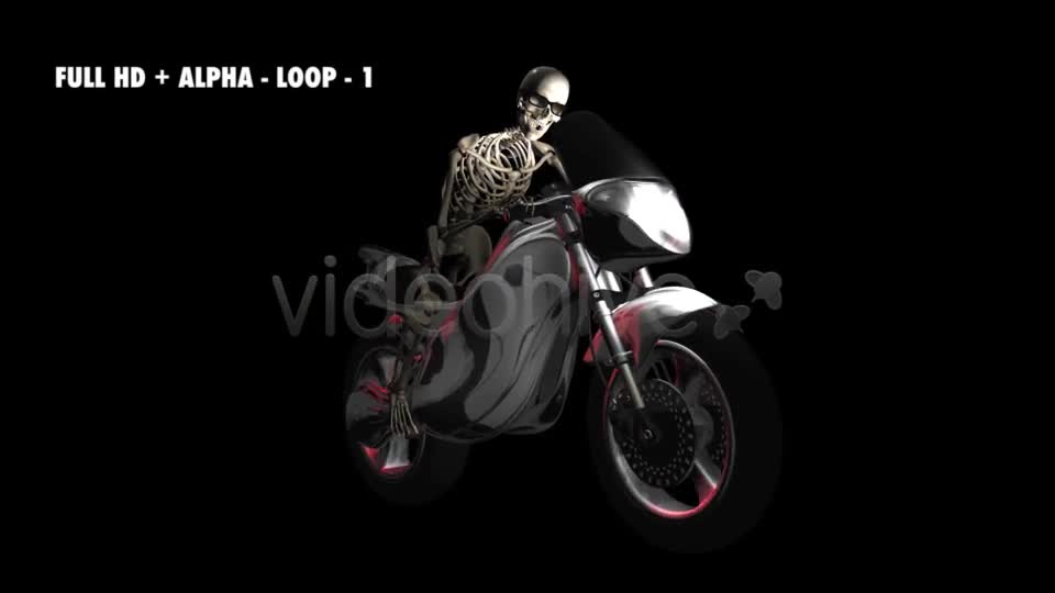 Funny Skeleton Crazy Biker Pack of 7 Videohive 5620228 Motion Graphics Image 1