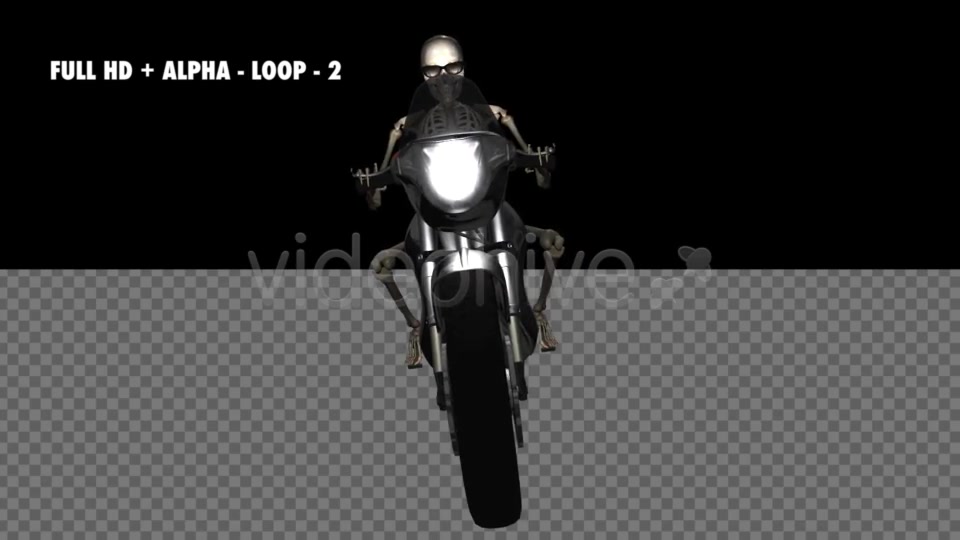 Funny Skeleton Crazy Biker Pack of 7 Videohive 5620228 Motion Graphics Image 3
