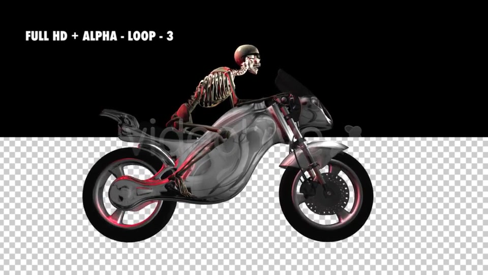 Funny Skeleton Crazy Biker Pack of 7 Videohive 5620228 Motion Graphics Image 5