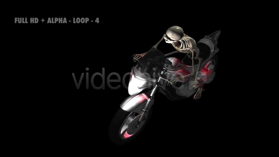Funny Skeleton Crazy Biker Pack of 7 Videohive 5620228 Motion Graphics Image 6
