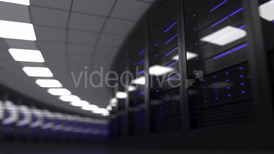 Futuristic Data Center Server Room Videohive 20374040 Motion Graphics Image 1