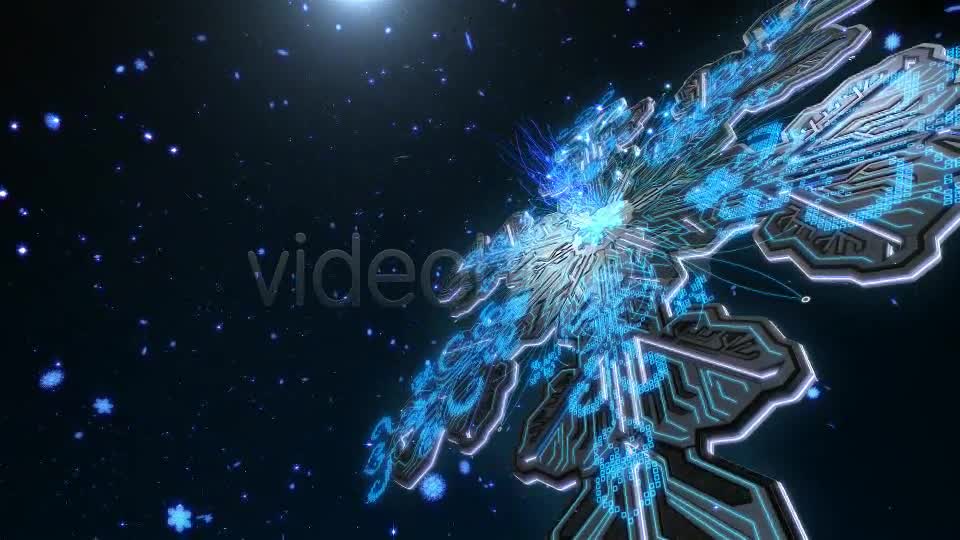 Futuristic Holiday Snowflake Loop Videohive 6384518 Motion Graphics Image 1