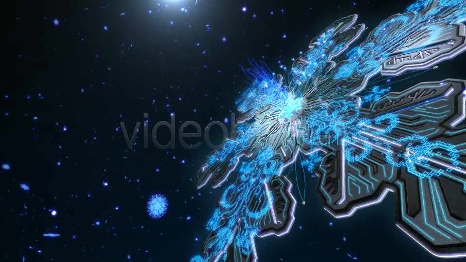 Futuristic Holiday Snowflake Loop Videohive 6384518 Motion Graphics Image 2