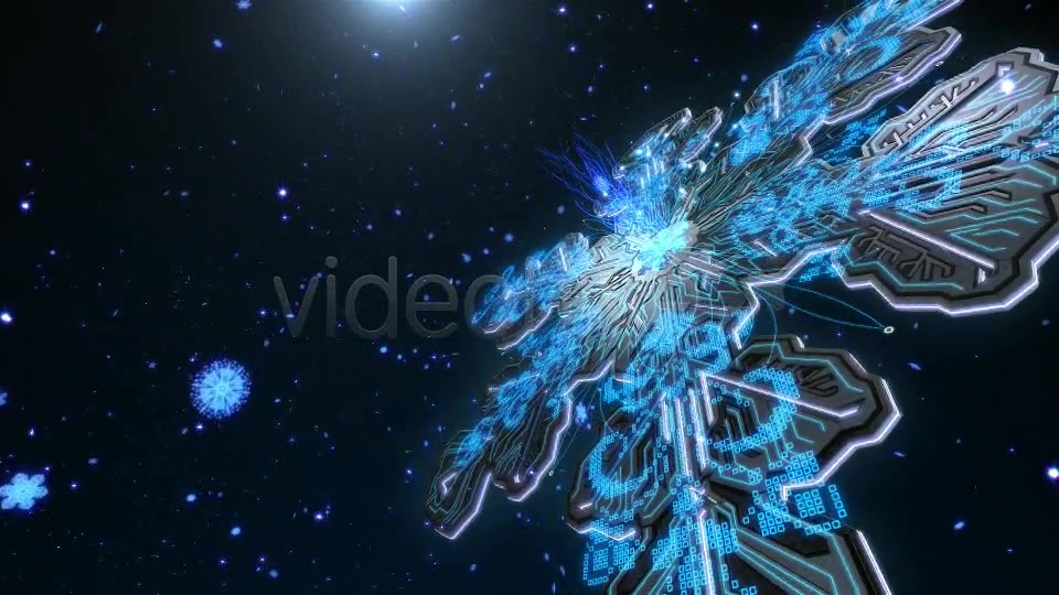 Futuristic Holiday Snowflake Loop Videohive 6384518 Motion Graphics Image 3