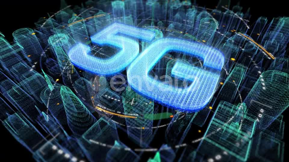 Futuristic Holographic 5G Digital Wireless City Videohive 24201412 Motion Graphics Image 8