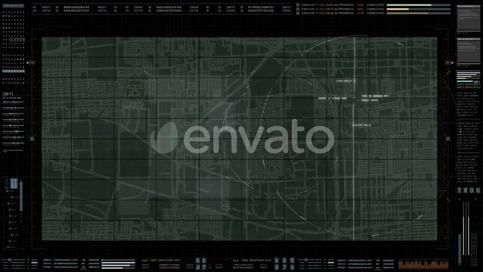 Futuristic HUD Digital City Map Videohive 22604538 Motion Graphics Image 6