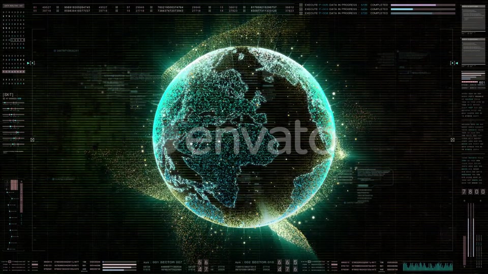Futuristic HUD Digital Holographic Earth Videohive 22604535 Motion Graphics Image 6