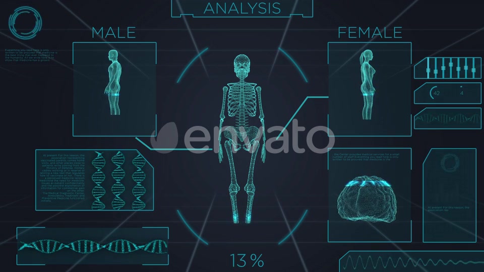 Futuristic Medical Screen Scan Videohive 23990555 Motion Graphics Image 2