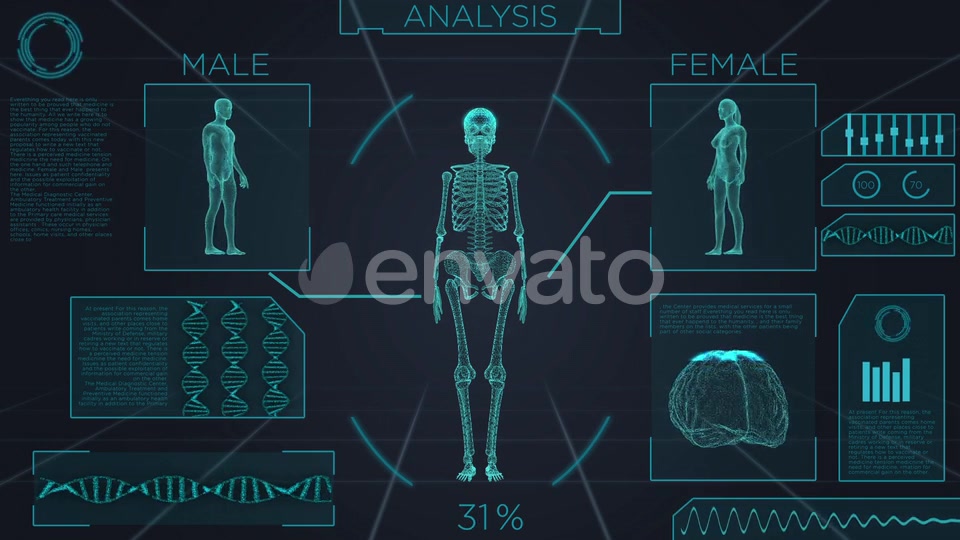 Futuristic Medical Screen Scan Videohive 23990555 Motion Graphics Image 4