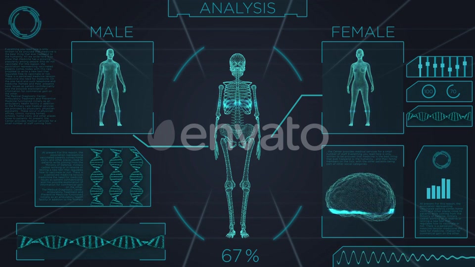 Futuristic Medical Screen Scan Videohive 23990555 Motion Graphics Image 8