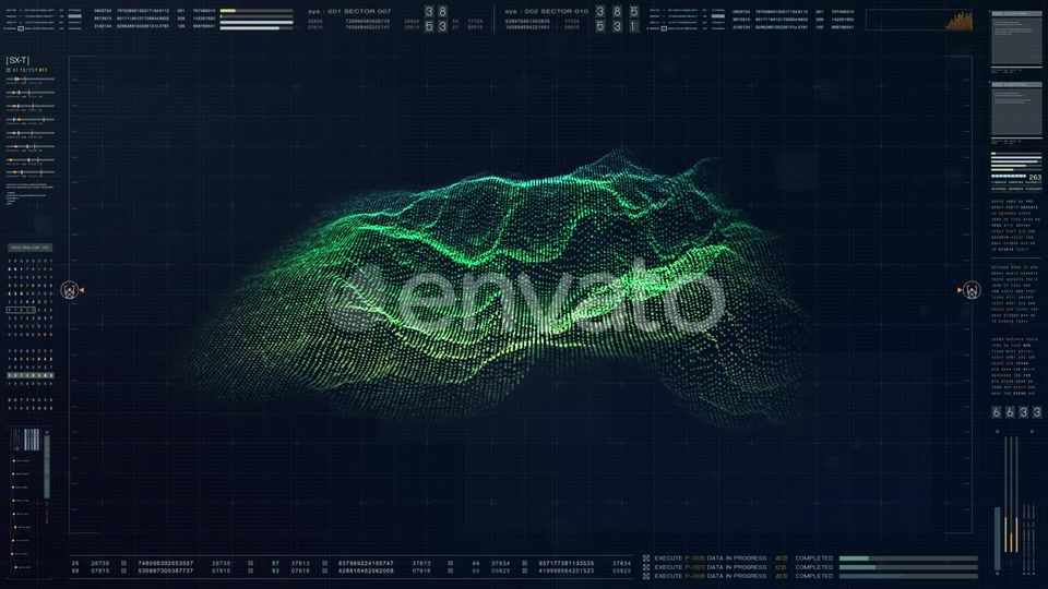 Futuristic Military HUD Holographic Terrain Videohive 23117995 Motion Graphics Image 2