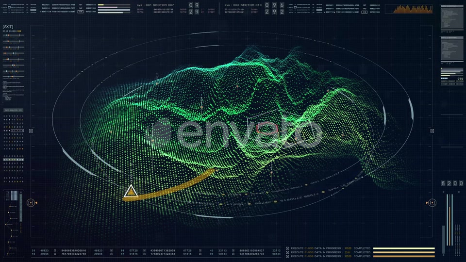 Futuristic Military HUD Holographic Terrain Videohive 23117995 Motion Graphics Image 4