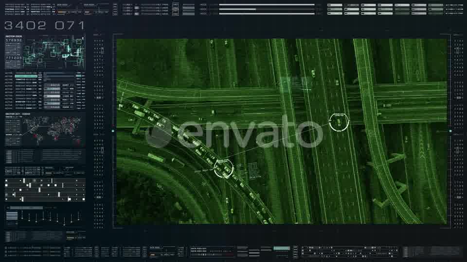 Futuristic Satellite Surveillance HUD 01 Videohive 23262452 Motion Graphics Image 10
