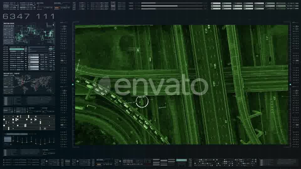 Futuristic Satellite Surveillance HUD 01 Videohive 23262452 Motion Graphics Image 11