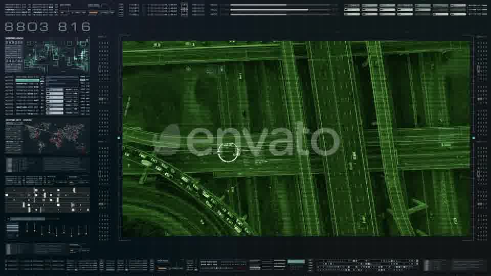 Futuristic Satellite Surveillance HUD 01 Videohive 23262452 Motion Graphics Image 12