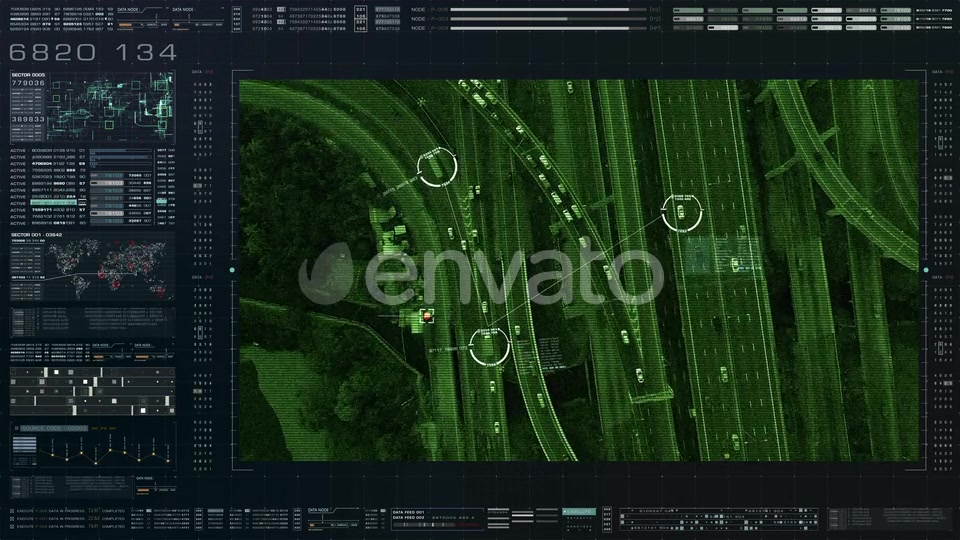 Futuristic Satellite Surveillance HUD 01 Videohive 23262452 Motion Graphics Image 4