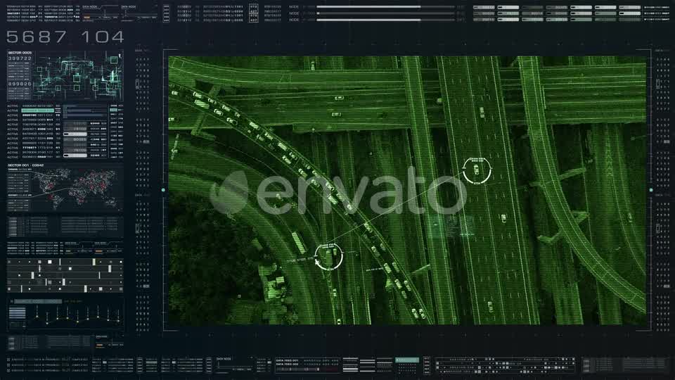 Futuristic Satellite Surveillance HUD 01 Videohive 23262452 Motion Graphics Image 8