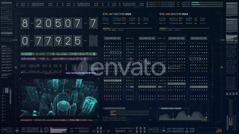 Futuristic Source Code Numbers 01 Videohive 22527829 Motion Graphics Image 2