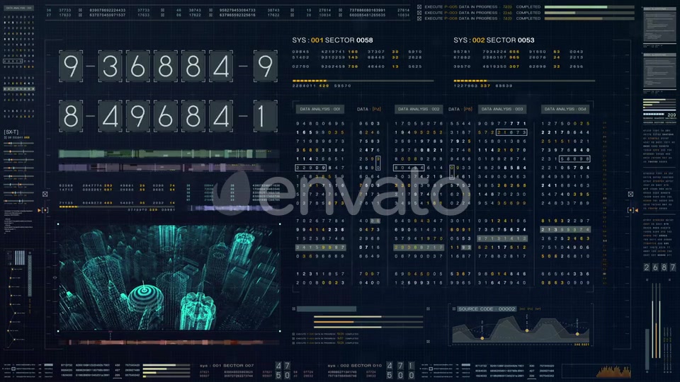 Futuristic Source Code Numbers 01 Videohive 22527829 Motion Graphics Image 3