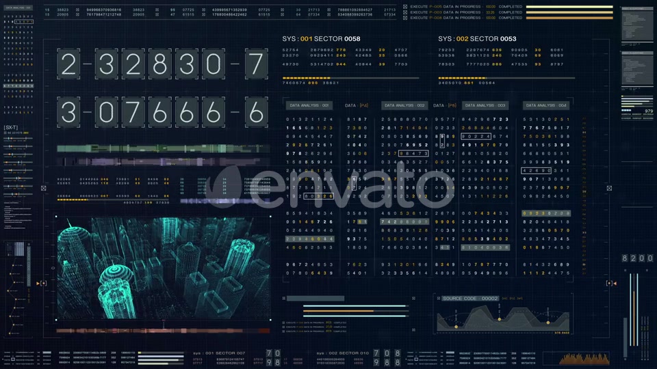 Futuristic Source Code Numbers 01 Videohive 22527829 Motion Graphics Image 4