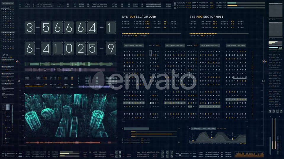Futuristic Source Code Numbers 01 Videohive 22527829 Motion Graphics Image 5