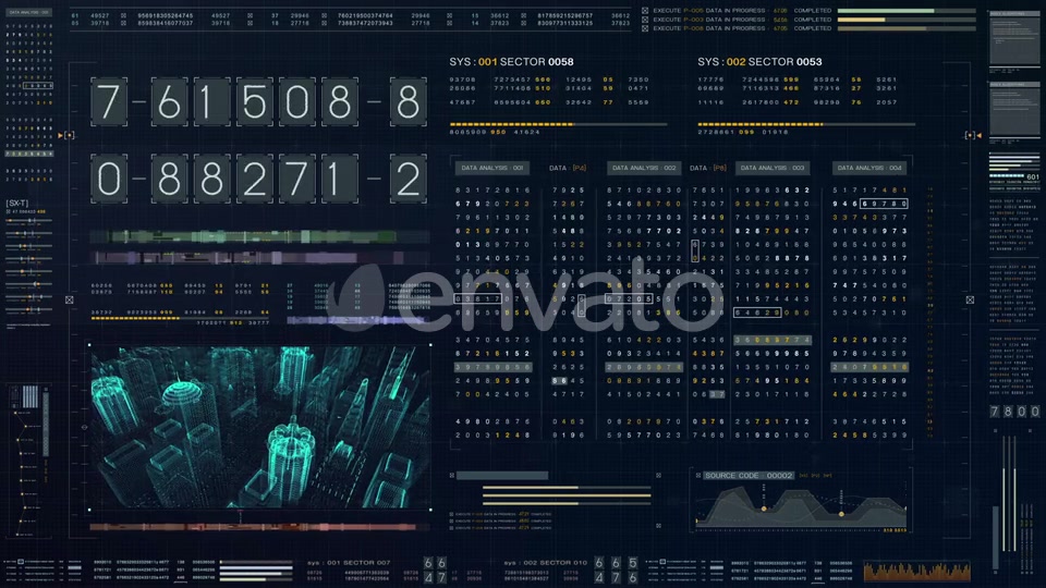 Futuristic Source Code Numbers 01 Videohive 22527829 Motion Graphics Image 6