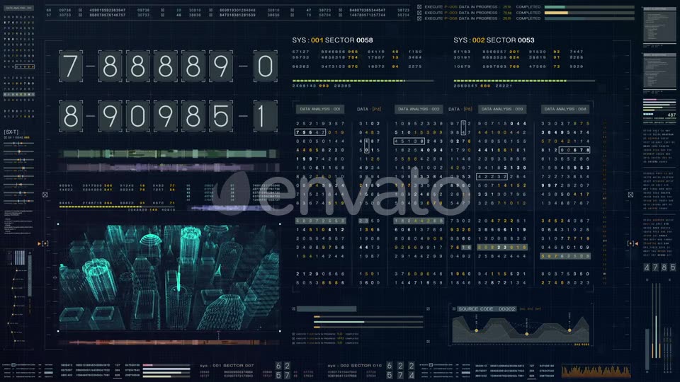 Futuristic Source Code Numbers 01 Videohive 22527829 Motion Graphics Image 8