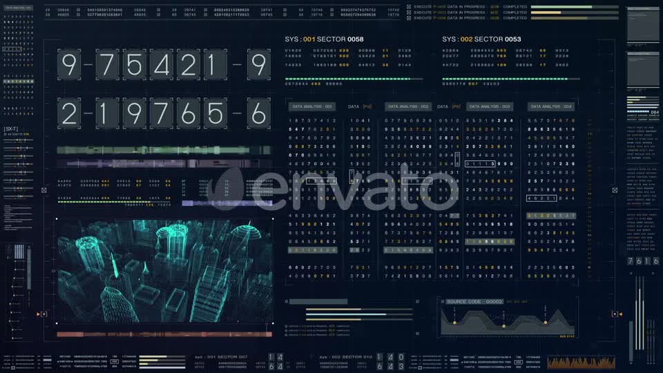 Futuristic Source Code Numbers 01 Videohive 22527829 Motion Graphics Image 9