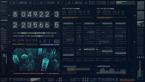 Futuristic Source Code Numbers 01 - Download 22527829 Videohive