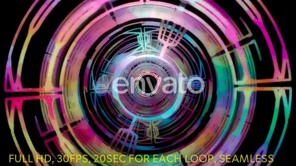 Futuristic Time Tunnels VJ Loops 9 In 1 Videohive 23138181 Motion Graphics Image 1