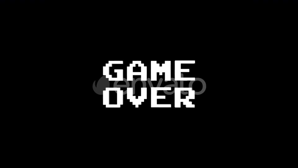 GAME OVER Glitch Text (3 Versions with Alpha) Videohive 22847216 Motion Graphics Image 3