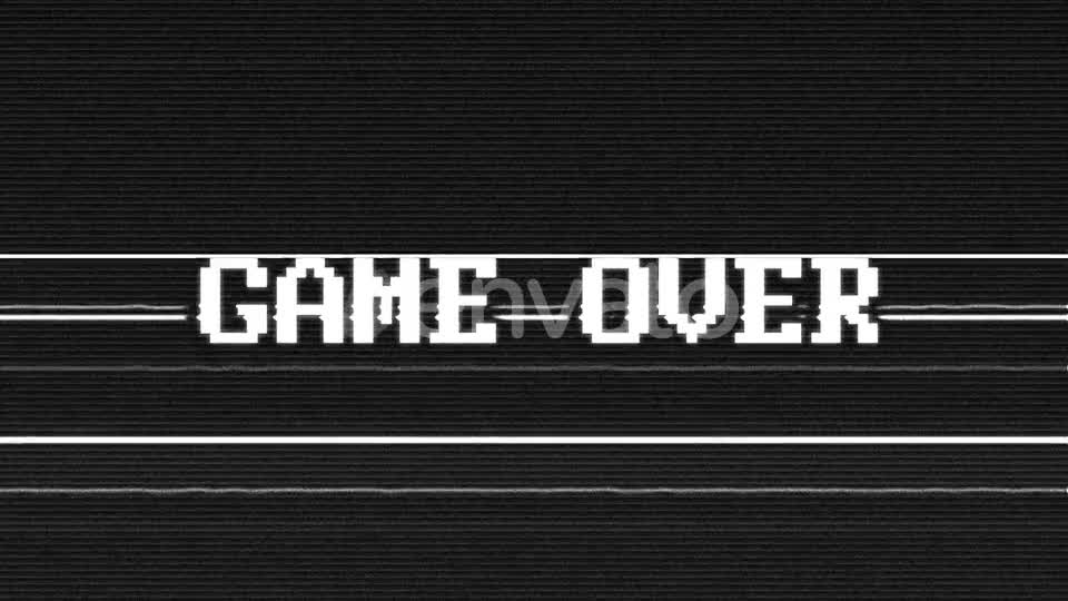 Game Over Glitch Text with Alpha Matte Videohive 24008380 Motion Graphics Image 11