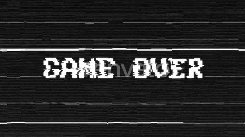 Game Over Glitch Text with Alpha Matte Videohive 24008380 Motion Graphics Image 12