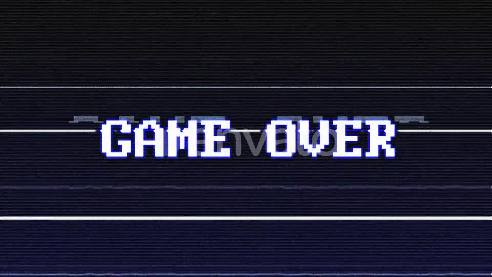 Game Over Glitch Text with Alpha Matte Videohive 24008380 Motion Graphics Image 2